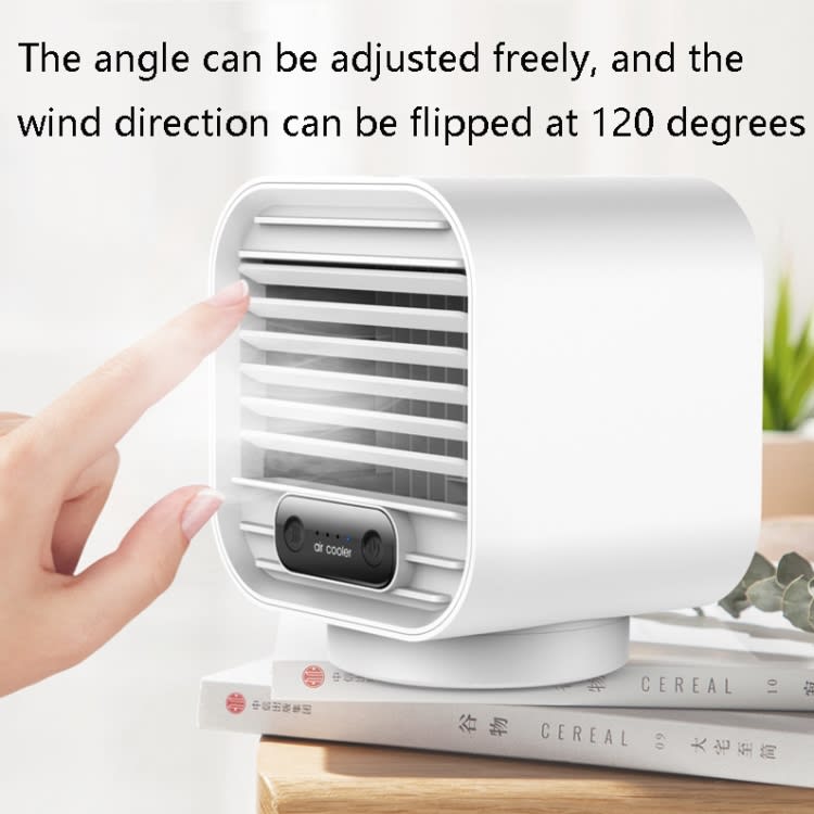 Desktop Cooling Fan USB Portable Office Cold Air Conditioning Fan, Colour: M302 Ivory White