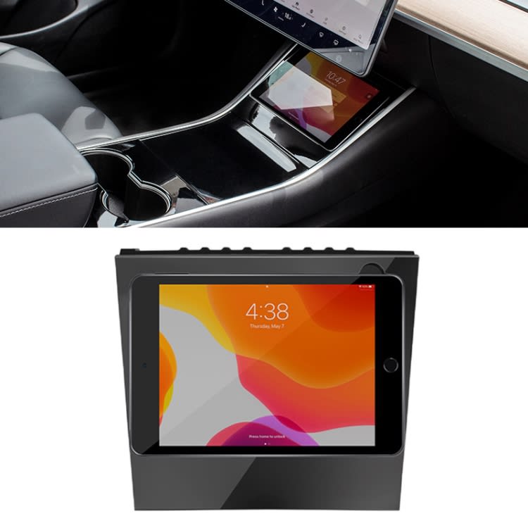 Car Tablet Holder for iPad Mini 4 / 5 Bracket Fixed Base for Tesla Model 3 / Y before 2021, Left Dr