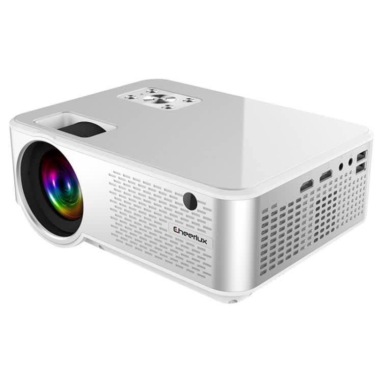 Cheerlux C9 1280x720 720P HD Smart Projector, Support HDMI x 2 / USB x 2 / VGA / AV(White)