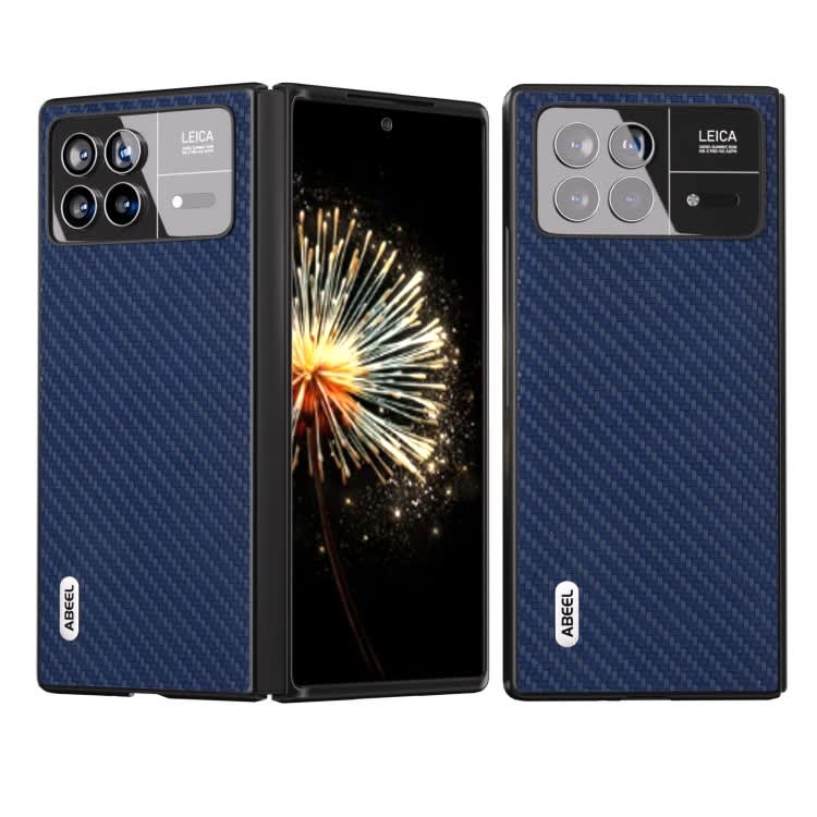 For Xiaomi Mix Fold 3 ABEEL Carbon Fiber Texture Protective Phone Case(Dark Blue)