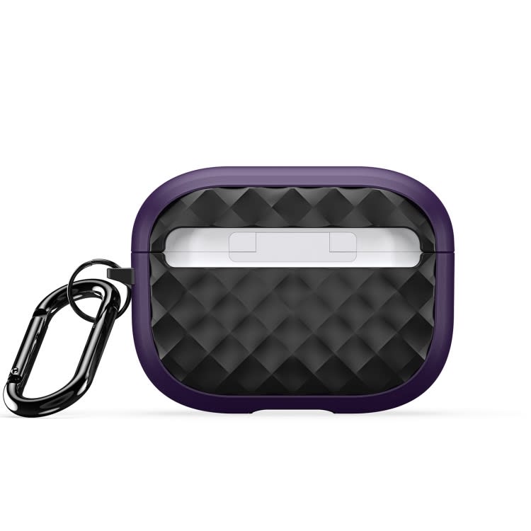 For AirPods Pro DUX DUCIS PECC Series Earbuds Box Protective Case(Purple Black)