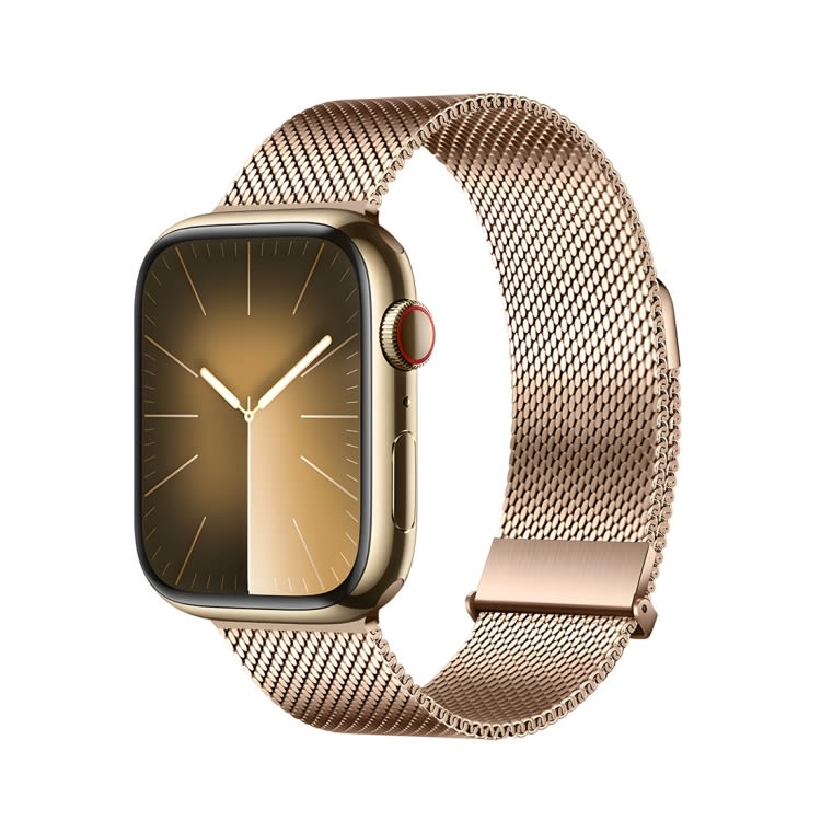 For Apple Watch Series 2 38mm DUX DUCIS Milanese Pro Series Stainless Steel Watch Band(Gold)