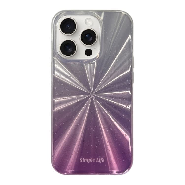 For iPhone 13 Pro Fireworks Pattern Double-layer Acrylic+TPU Shockproof Phone Case(Purple)