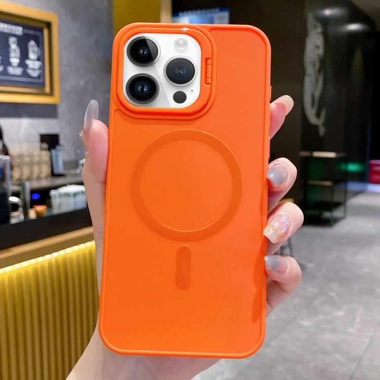 For iPhone 15 Pro Max Magsafe All-inclusive TPU Phone Case(Orange)