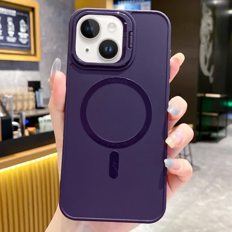 For iPhone 14 Magsafe All-inclusive TPU Phone Case(Dark Purple)