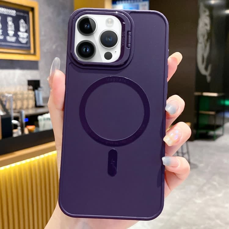 For iPhone 14 Pro Magsafe All-inclusive TPU Phone Case(Dark Purple)
