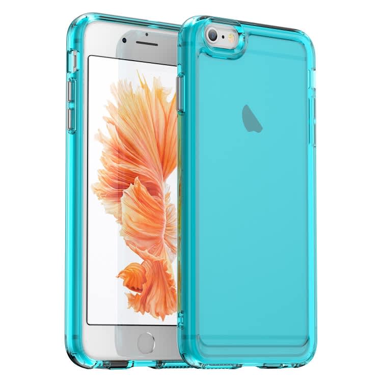 For iPhone 6 Plus Candy Series TPU Phone Case(Transparent Blue)