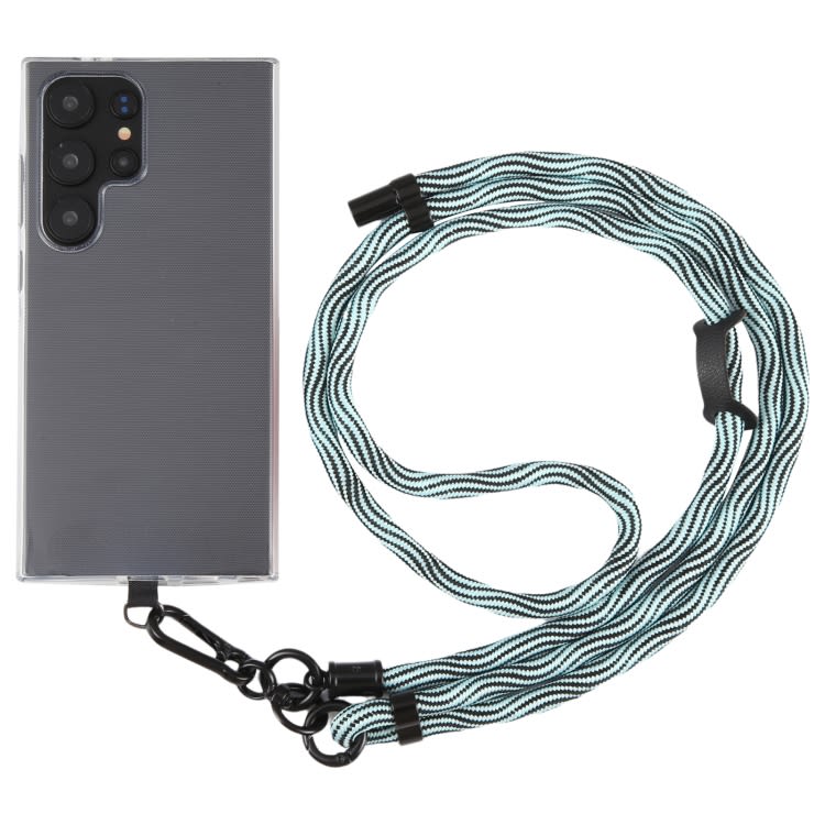 8mm S Texture Phone Anti-lost Neck Chain Nylon Crossbody Lanyard, Adjustable Length: about 75-135cm