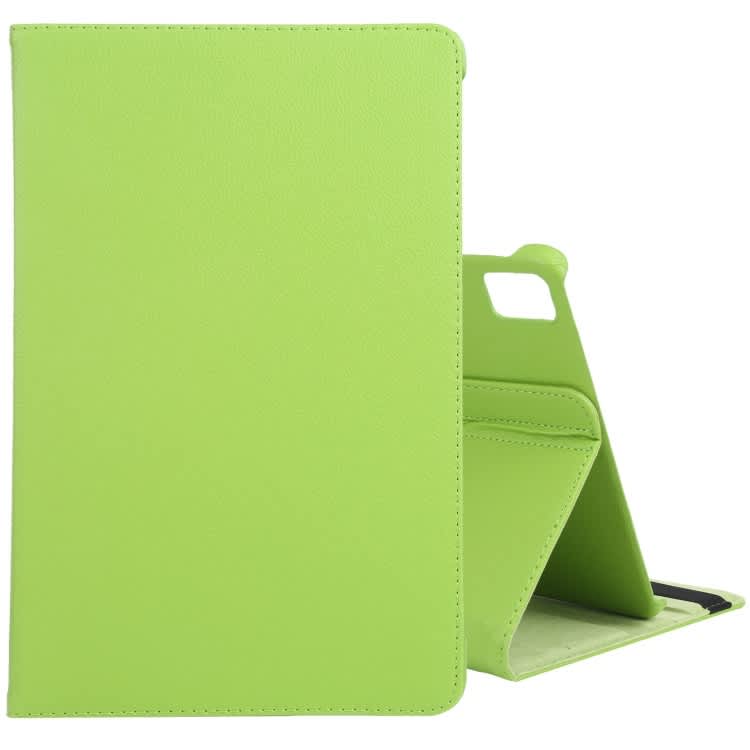 For iPad Air 13 2024 360 Degree Rotation Litchi Texture Leather Tablet Case with Holder(Green)