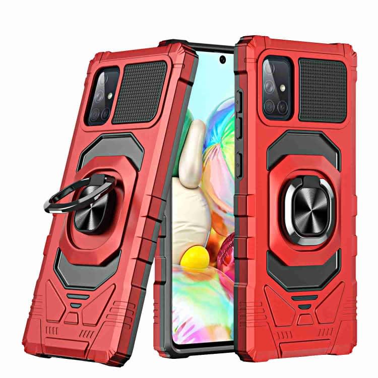 For Samsung Galaxy A71 4G Magnetic Ring Holder Phone Case(Red)