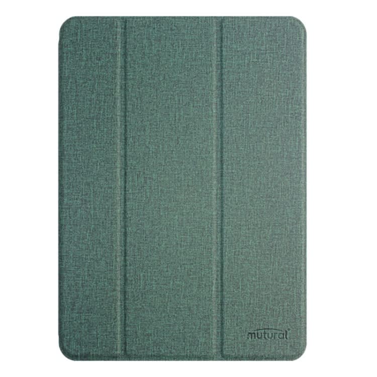 For iPad Air 13 2024 Mutural YASHI Series Tablet Leather Smart Case(Green)