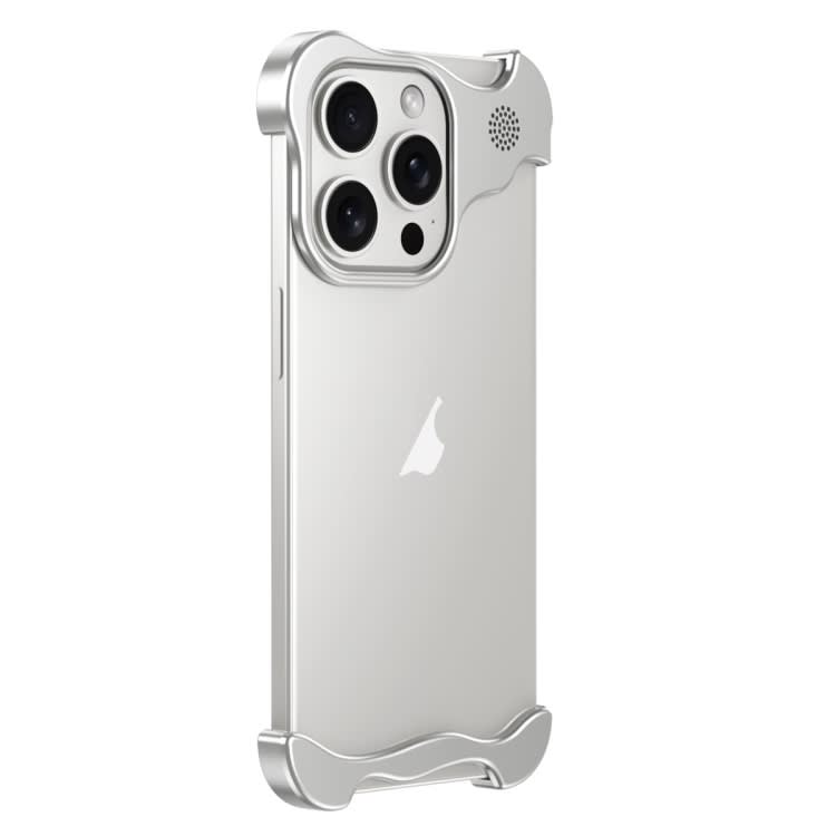 For iPhone 12 Pro Aromatherapy Alloy Frameless Phone Case(Silver)