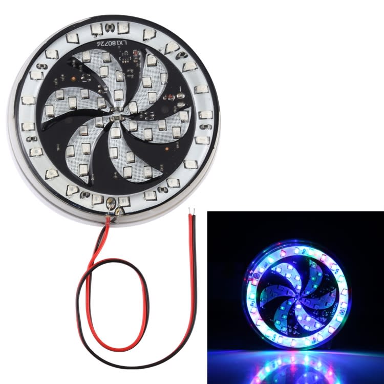 65 LEDs SMD 2835 Motorcycle Modified Windmill Angel Eyes RGB Light Fire Wheel Light Styling Flash A
