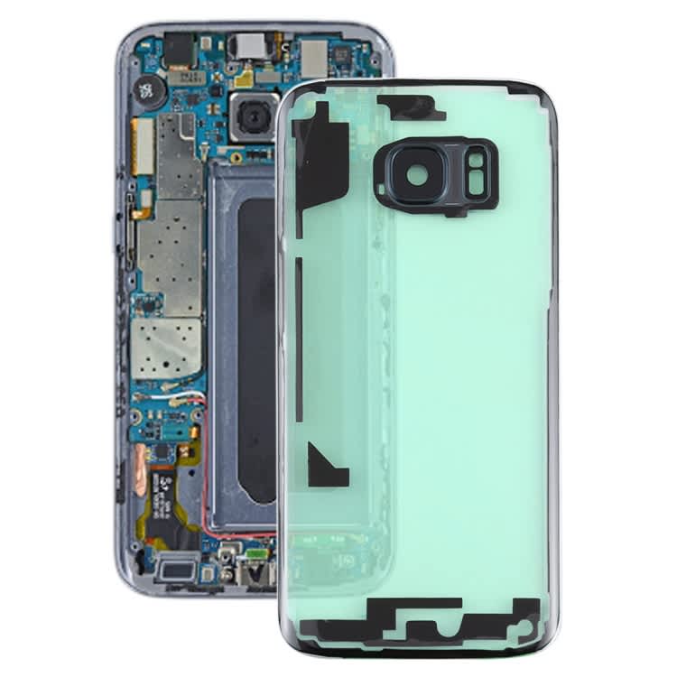 For Samsung Galaxy S7 / G930A G930F SM-G930F Transparent Battery Back Cover with Camera Lens Cover