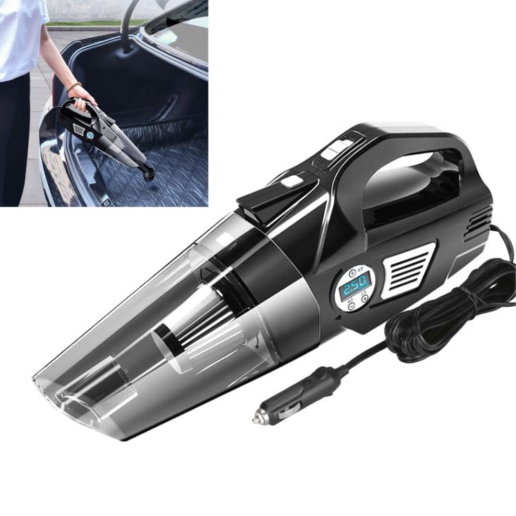 Car Vacuum Cleaner Air Pump Four-In-One Car Air Pump Digital Display 120W, Specification:Wired, Sty