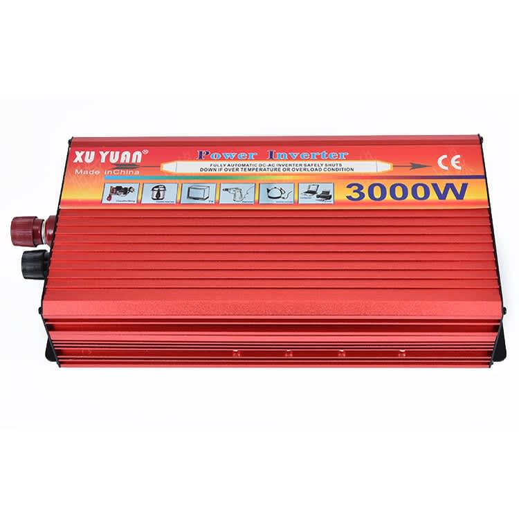 XUYUAN 3000W Car Inverter Car Home Power Converter, Specification: 12V to 220V