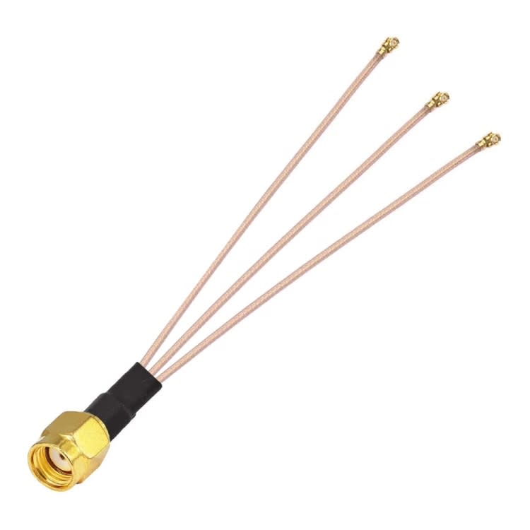 1 In 3 IPX To RPSMAJ RG178 Pigtail WIFI Antenna Extension Cable Jumper(20cm)