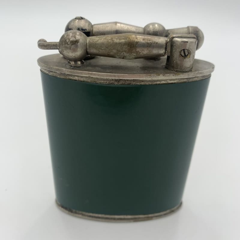Green Silver Plated Table Lighter