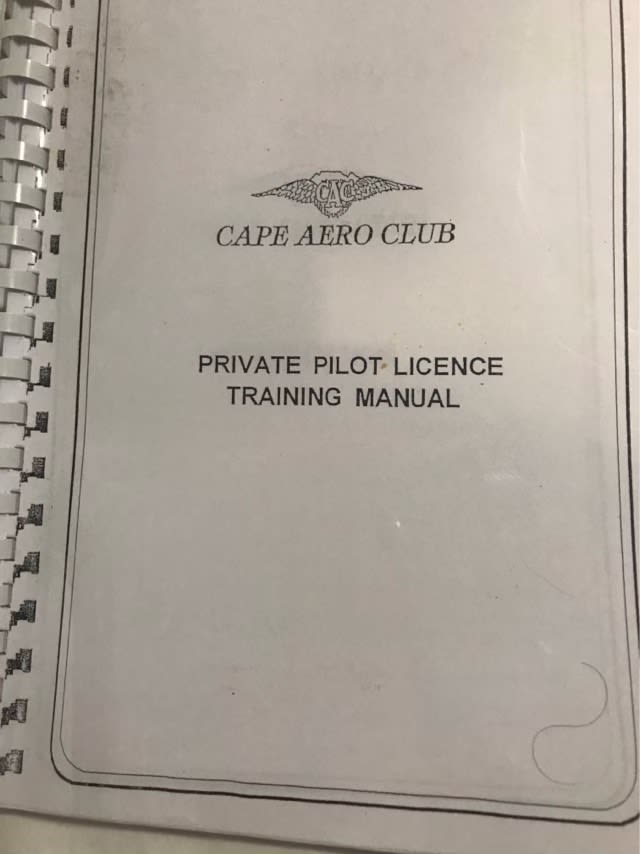 Private Pilot LicenceTraining Manual - Cape Aero Club