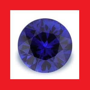 SAPPHIRE (Sri Lanka) - CORNFLOWER  BLUE ROUND FACET - 0.25cts