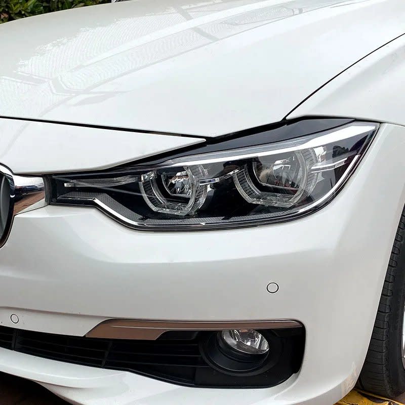 Auto Headlight Lamp Eyebrows Cover Trim Stickers For BMW 3 Series F30 F31 318i 320i 2012-2018 Car...