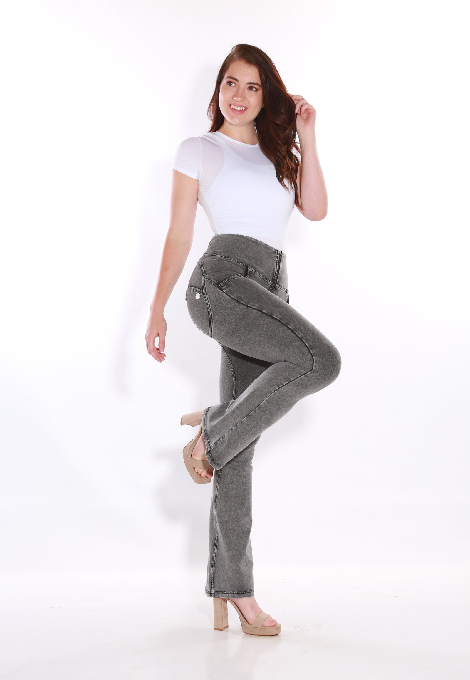 Pants & Leggings - High waist Bootleg Butt lifting Flare Shaping jeans/ Jeggings - Black stone - S was listed for R899.00 on 4 Oct at 15:15 by  shapewearshop in Johannesburg (ID:578214361)