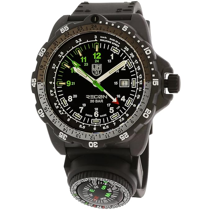Men's Watches - Luminox Recon Black Silicone Swiss Automatic Sport Men ...