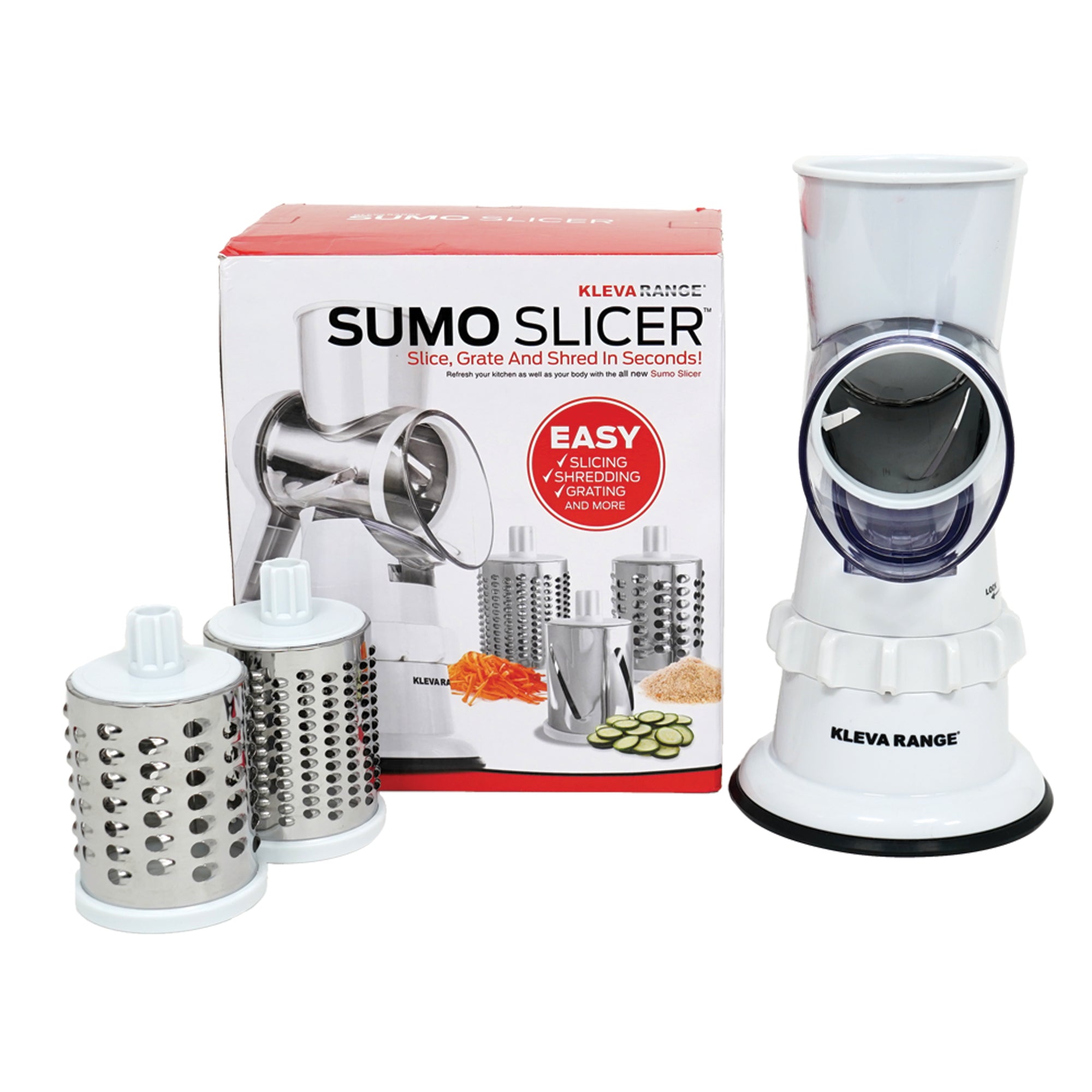 Kleva Sumo Slicer® - Slice, Grate and Shred in Seconds! – Kleva