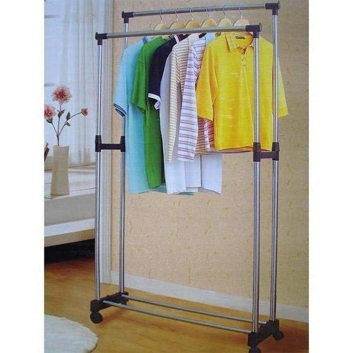 Other Home & Living - Double Pole - Telescopic Clothes Hanger was