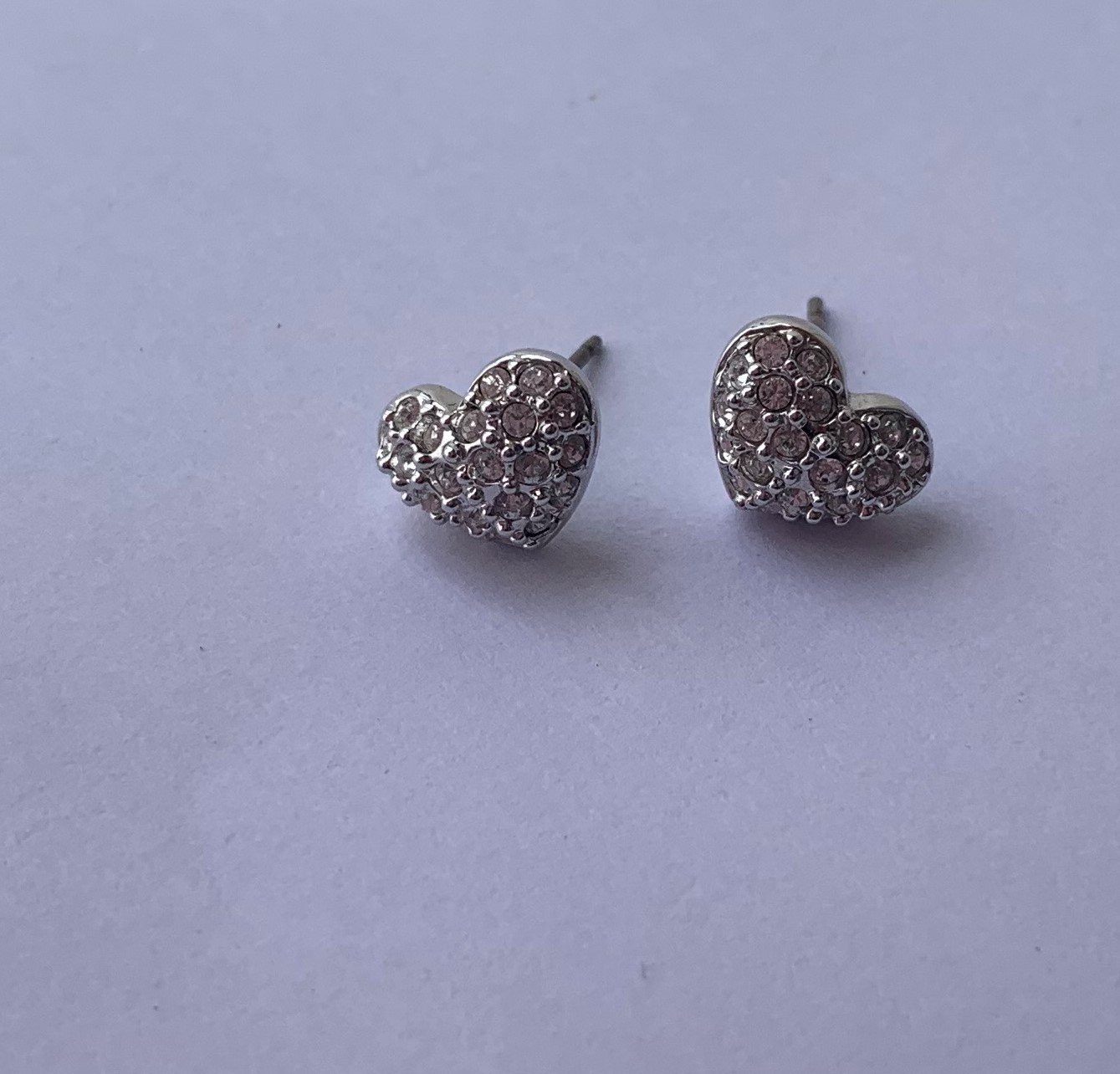 Earrings - Earrings - Swarovski Heart Stud Earrings With Swarovski ...