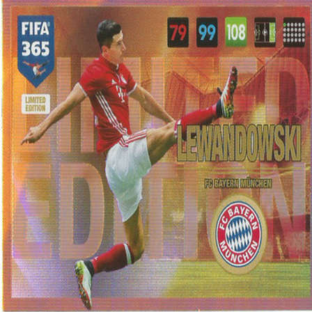 Trading Cards - ROBERT LEWANDOWSKI - FIFA 365 2017 EDITION ...