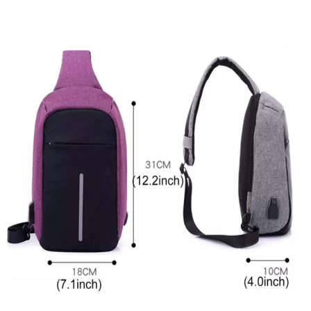 anti theft sling bag waterproof