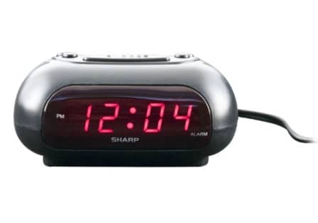 sharp alarm clock projector