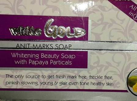 white gold whitening soap