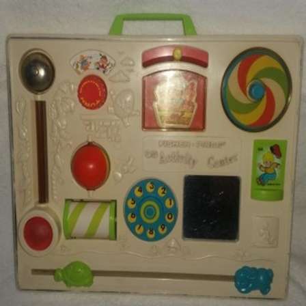 fisher price busy box crib toy