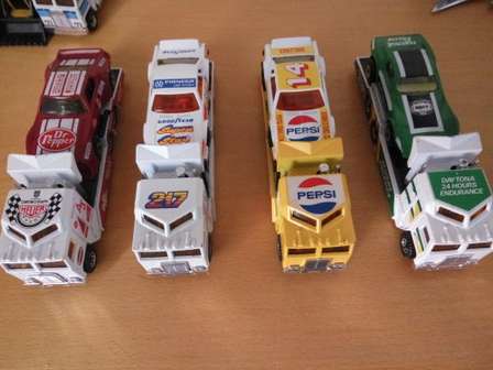 matchbox kenworth cabover racing transporter