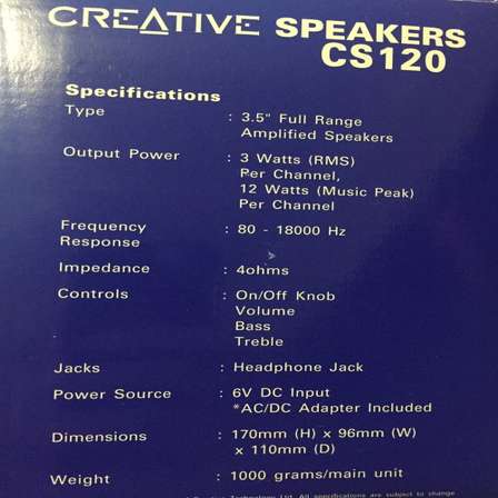 creative cs120 speakers