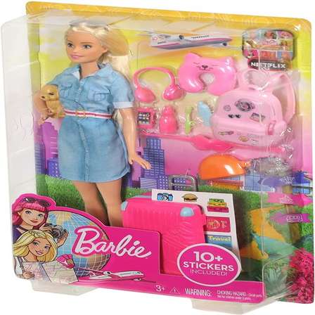 barbie travel set and accessories