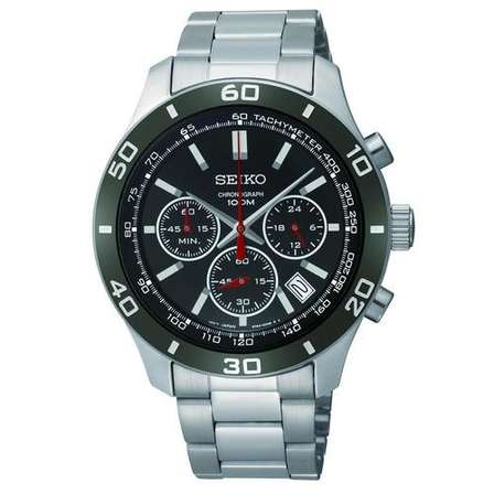 Men's Watches - Latest SEIKO Chronograph Black Dial ...