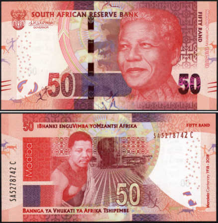 Other South African Bank Notes - New 2018 Fifty 50 Rand Banknote ...