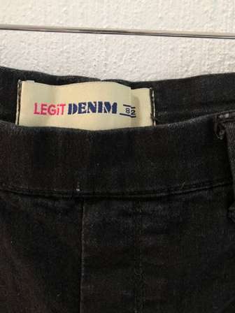 Jeans - Black Denim Jeggings by Legit 