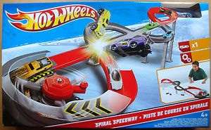 hot wheels spiral speedway set