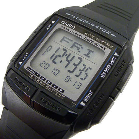 Stop Watches - CASIO DATABANK TELEMEMO ILLUMINATOR ALARM CHRONO AUTO