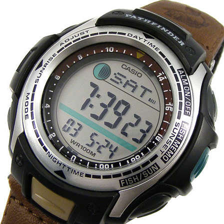 casio pathfinder fishing timer watch