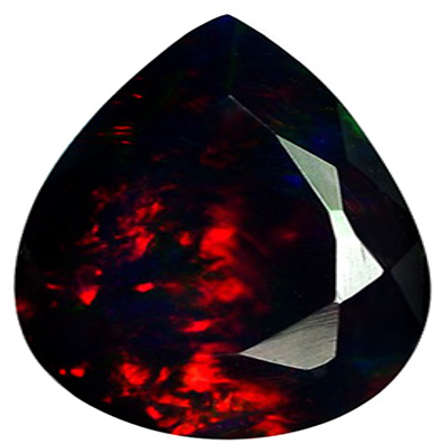 red fire black opal