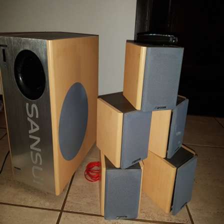 sansui active subwoofer