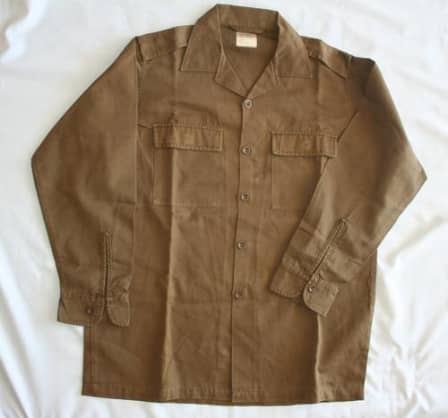 Uniforms - SADF NUTRIA BROWN SHIRT-- SIZE: LARGE -- AS USED IN BUSH WAR ...