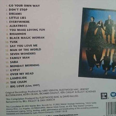 Other Music CDs - Fleetwood Mac : the very best of : 2 Cd Set for sale ...
