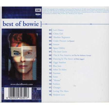 Pop - David Bowie - Best of CD for sale in Johannesburg (ID:556495134)