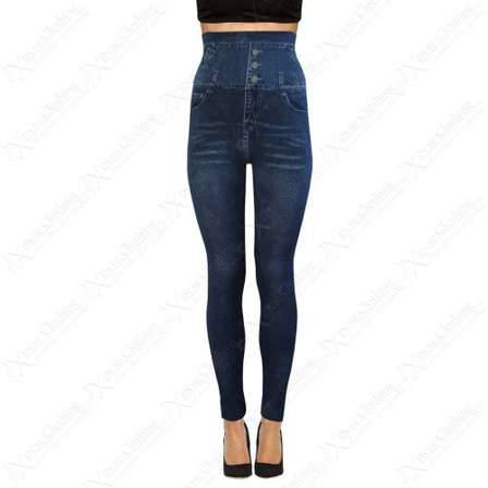 DENIM JEAN LOOK TIGHTS LEGGINGS was 